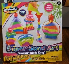 Creative Kids Sand Art Kit - DIY Craft Set, Assorted Colors - Ages 6 , New