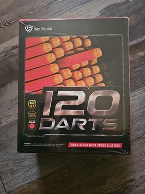 Ray Squad 120 Darts For N-Strike Mega Series Blasters Color Red