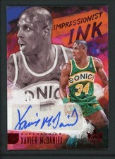 2018-19 XAVIER MCDANIEL 01/99 AUTO PANINI COURT KINGS IMPRESSIONIST INK