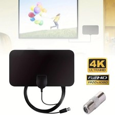 8000 Miles Indoor TV antenna Ariel Freeview Digital 4K HD TV Portable Aerial UK