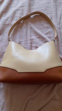 Borsa Coccinelle bicolore marrone e color crema