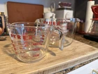 PYREX 4 cup (32oz, 1 liter) + 1 cup (8oz, 250ml) two piece set, Great Condition