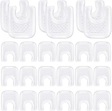 20 Pcs U-Shaped Gel Callus Pads, Self-Adhesive Waterproof Inserts, For Feet Care