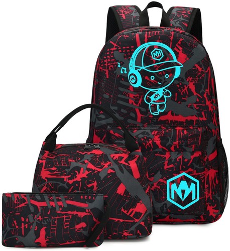 Moudou Koala School Backpack With Lunch Bag - Student Bookbag For Teen Boys & Girls, Travel Daypack