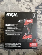SKIL PWRCORE 12V Brushless Drill Driver Kit 1/2" Compact Power Tool W/ Battery