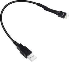 XMSJSIY USB A to 9 Pin USB Header, 9 Pin Motherboard Male IDC Dupont - 20cm