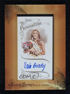 2014 Topps Allen & Ginter's Framed Mini Erin Brady #AGA-EB Auto 18xy