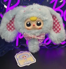 Baby Three Magic Mirror V2: Blue Bunny Plush Mirror NEW, Special Boba Eyes, Card