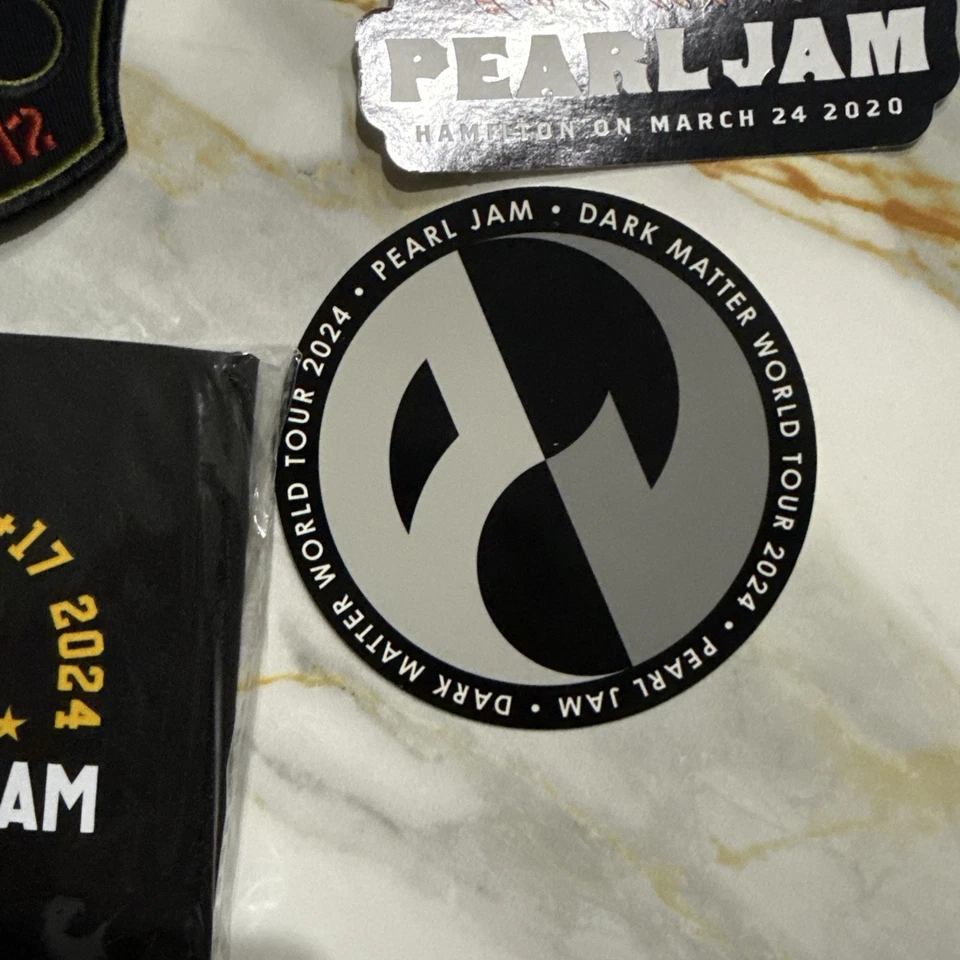 Pearl Jam - Lote de 6 pegatinas, parche de diez clubes y koozie raro, Sydney, Boston, etc.  Foto 3 de 4