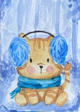 ACEO Original Mixed Media Painting Art