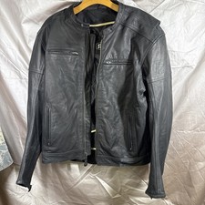 Street & Steel Black Leather  Motorcycle Jack...