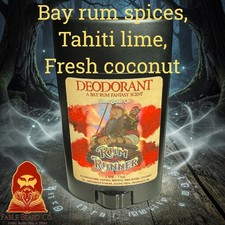 Fable Natural Deodorant - Rum Runner -  Better Than Dr Squatch - USA Import