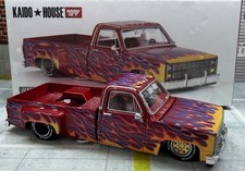 Kaido House X Mini GT #127 CHEVROLET SILVERADO DUALLY ON FIRE V1