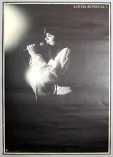 LINDA RONSTADT – rare vintage original 1970s Asylum/Warner-Pioneer promo poster