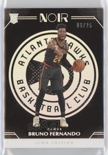 2019 Panini Noir Rookies Icon Edition Holo Silver 6/25 Bruno Fernando #193 0f4i