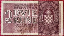 Croazia - BANCONOTA 2 Kuna 1942 - pick#8