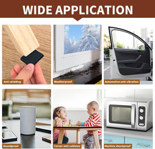 High Density Adhesive Foam Seal Tape 2 Rolls 2" W X 1/4" T, New Adhesive Cra...