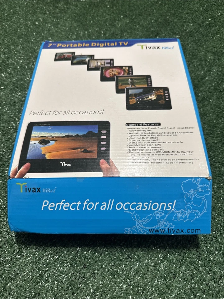 Tivax Hirez 7 Inch Portable Digital TV Complete with Accessories and Box Gaming - Image 2 of 4