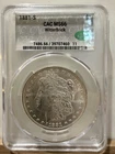 1881-S Morgan Silver Dollar CAC MS66 WitterBrick Superb Gem Blast White BU