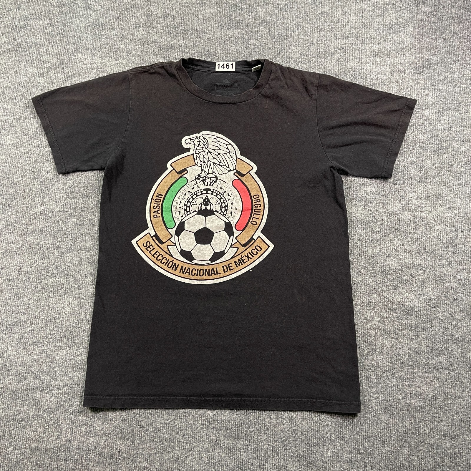Adidas Mexico National Team Soccer Shirt Small 18x25 Black