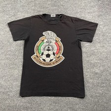 Adidas Mexico National Team Soccer Shirt Small 18x25 Black