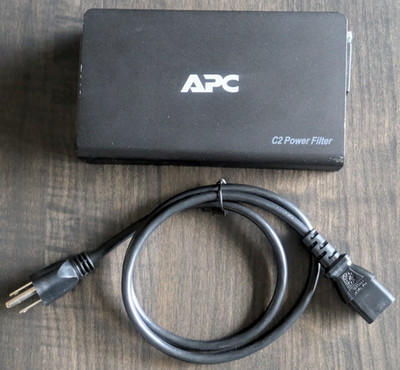 APC C2 AV Power Filter - 2 Outlet Wall Mount Surge Protector & Line Conditioner