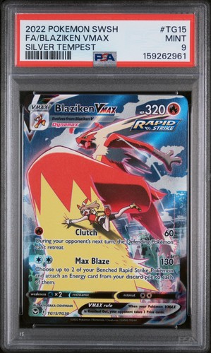 Blaziken VMAX graded PSA 9 for sale on eBay