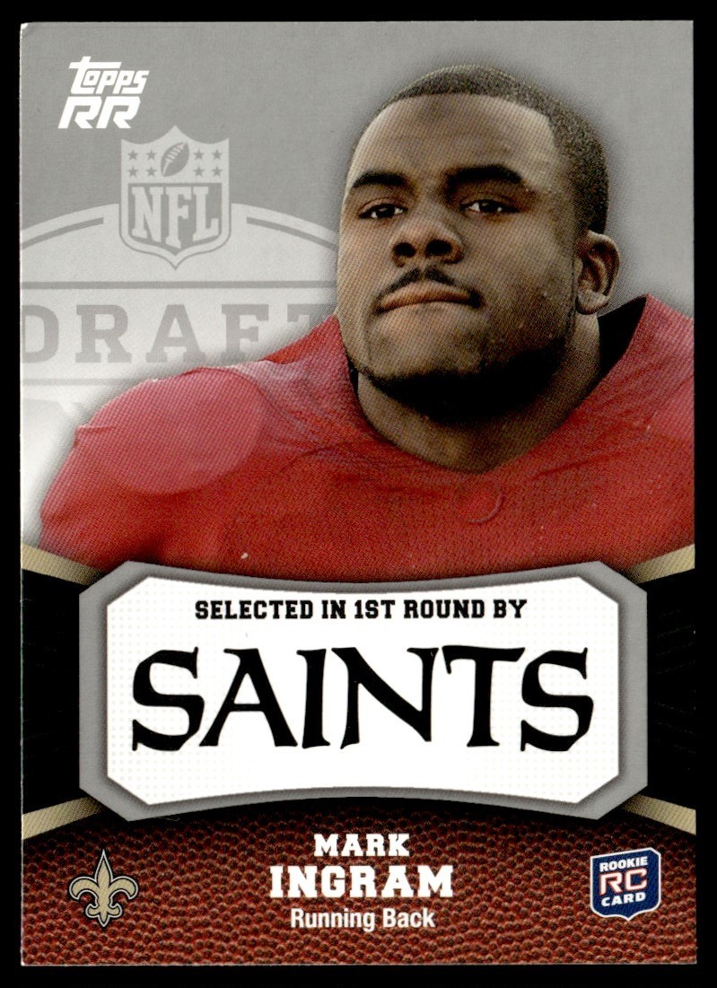 2011 Topps Rising Rookies Mark Ingram Rookie New Orleans Saints #140