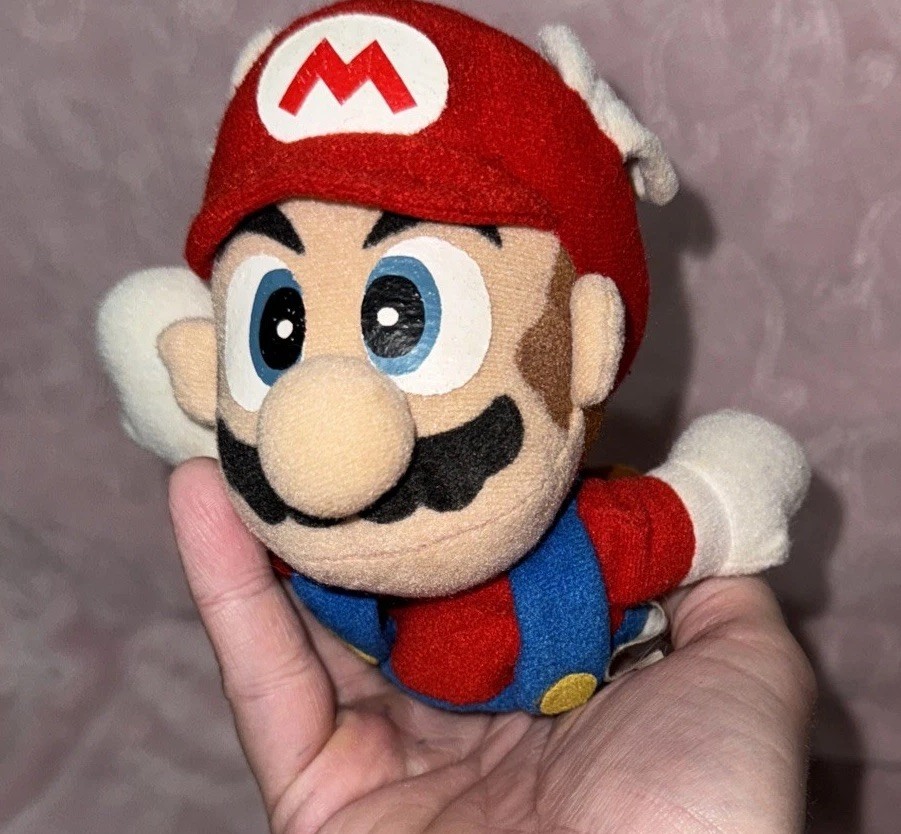Super Mario Flying Cap N64 BD&A Plush Nintendo 64 1997 BDA Plush