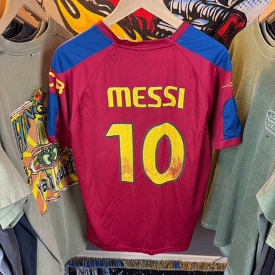 FC Barcelona Messi 10 Soccer Jersey Red Blue Rhinox Mens Medium FCB Shirt