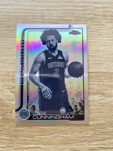 Cade Cunningham Topps Chrome 2025-26 Negative Refractor Detroit Pistons