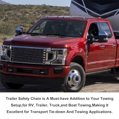 Ultimate Connection Safety Chains Kit for 5th Wheel Towing - Heavy-Duty Plate & - Picture 7 of 8