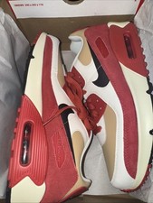 Nike Air Max 90 LTR Sesame Black Red CD6864-200 Boys Girls GS Sz 6.5Y Shoes New