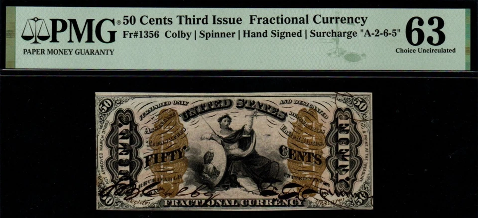 ¡ESCASO Firmado a Mano 3ª Emisión 50c JUSTICIA Escalas de Tenencia Moneda Fraccionaria! Foto 2 de 3