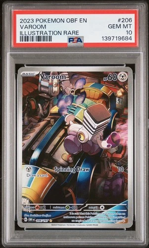 2023 POKEMON OBF EN-OBSIDIAN FLAMES ILLUSTRATION RARE #206 VAROOM PSA 10