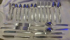 Ekco Eterna Inverness Silverplate Flatware NEW 24 Pieces 4 Place Settings & More