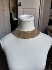 Baar And Beards Japan Antique Beaded Faux Pearl Collar