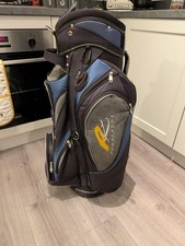 PowaKaddy Premium Edition Golf Cart Bag 14-Way Divider - Black / Blue