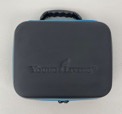 Young Living Hard Foam Traveling Carrying Case for 30 - 5ml Oil Bottles - BLUE