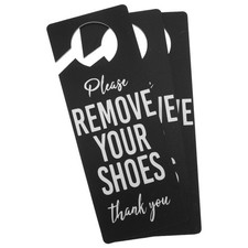 3 Pcs Please Take off Your Shoes and Hang Sign on The Door Remove Funny