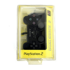 Sony Playstation 2 Dual shock Analog Controller Black OEM Authentic Sealed 2000