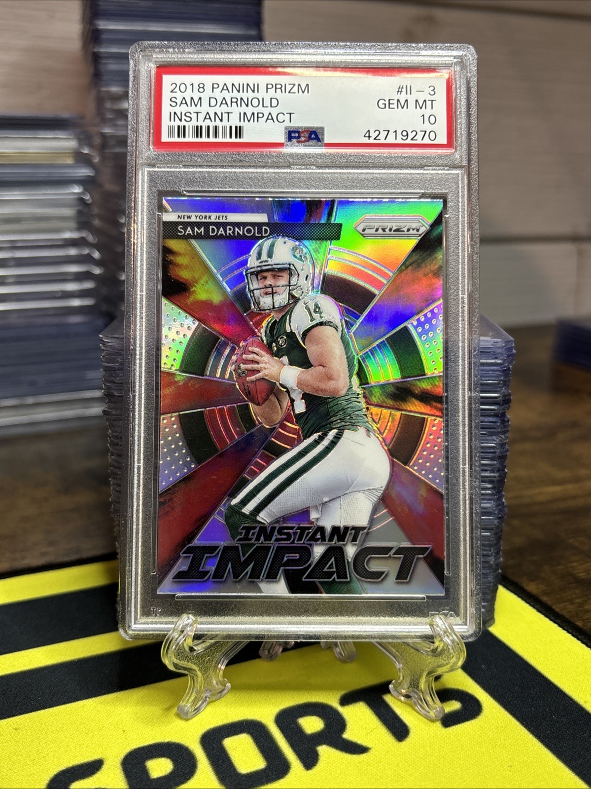 Sam Darnold 2018 Panini Prizm #II-3 Instant Impact Rookie Silver Gem Mint PSA 10