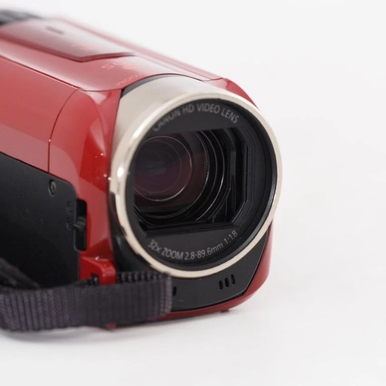 Canon iVIS HF R52 Red Digital Video Camera Camcorder VIXIA HF R52 w/Battery - Image 3 of 4