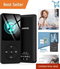 MP3 Player 16GB Lossless Sound 70H Battery Sports Music Device Supports 128GB