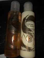 Image of SANCTUARY SPA FOAMING BATH SOAK & BODY WASH JOJOBA BEADS ALOE VERA 75ml NEW