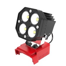 40W Cordless LED Work Light For Milwaukee M18 18V Battery Workshop Camping Torch