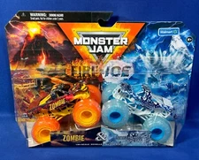 ZOMBIE & NORTHERN NIGHTMARE - 2-Pack FIRE & ICE Monster Jam TRUCKS Walmart 2024