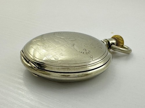 Perfecta Antique Swiss Art Deco Full Hunter Men Pocket Watch for Repairing - Picture 5 of 14