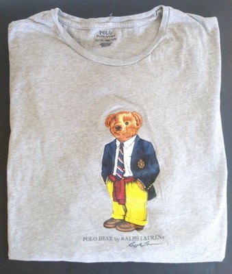 Polo Ralph Lauren Men's Teddy Bear Classic Fit 4XLT T-Shirt Gray Authentic | eBay