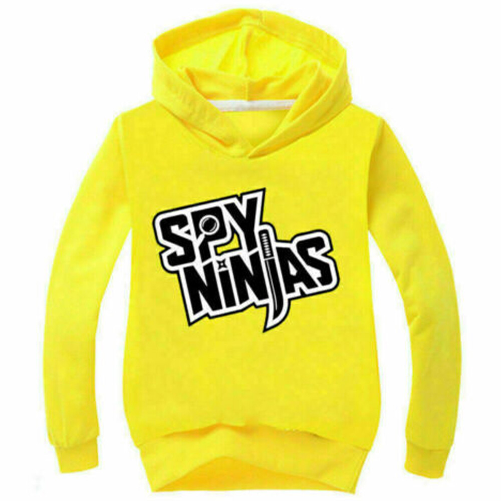 SPY NINJA Kid Boy Girl Tops T-Shirt Hooded Sweatshirt Hoody Long Sleeve Pullover - Picture 7 of 8